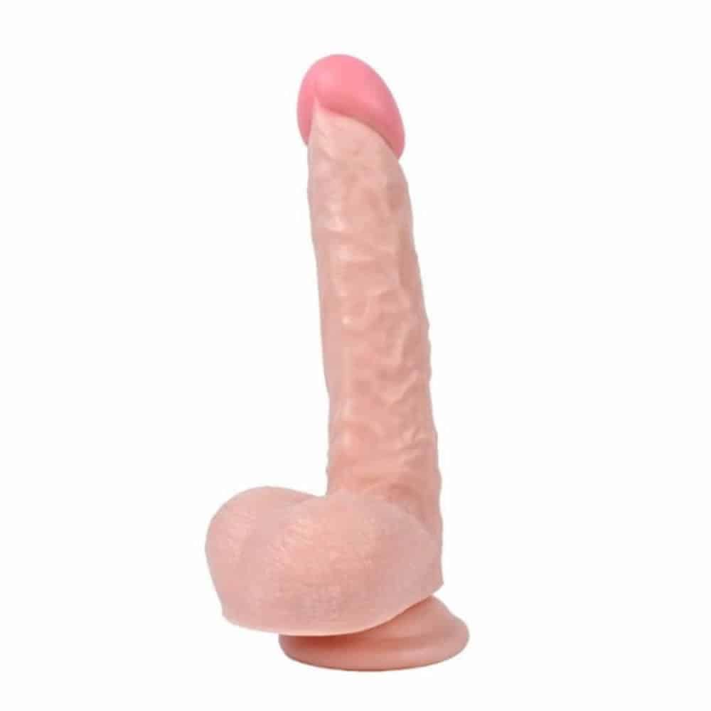 25-5-cm-kalin-dildo-penis-BDM10026-2 Gerçek Görünümlü Vantuzlu Kalın Penis Dildo