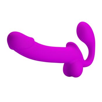 Su Fışkırtmalı Şarjlı Strapless Lezbiyen Dildo