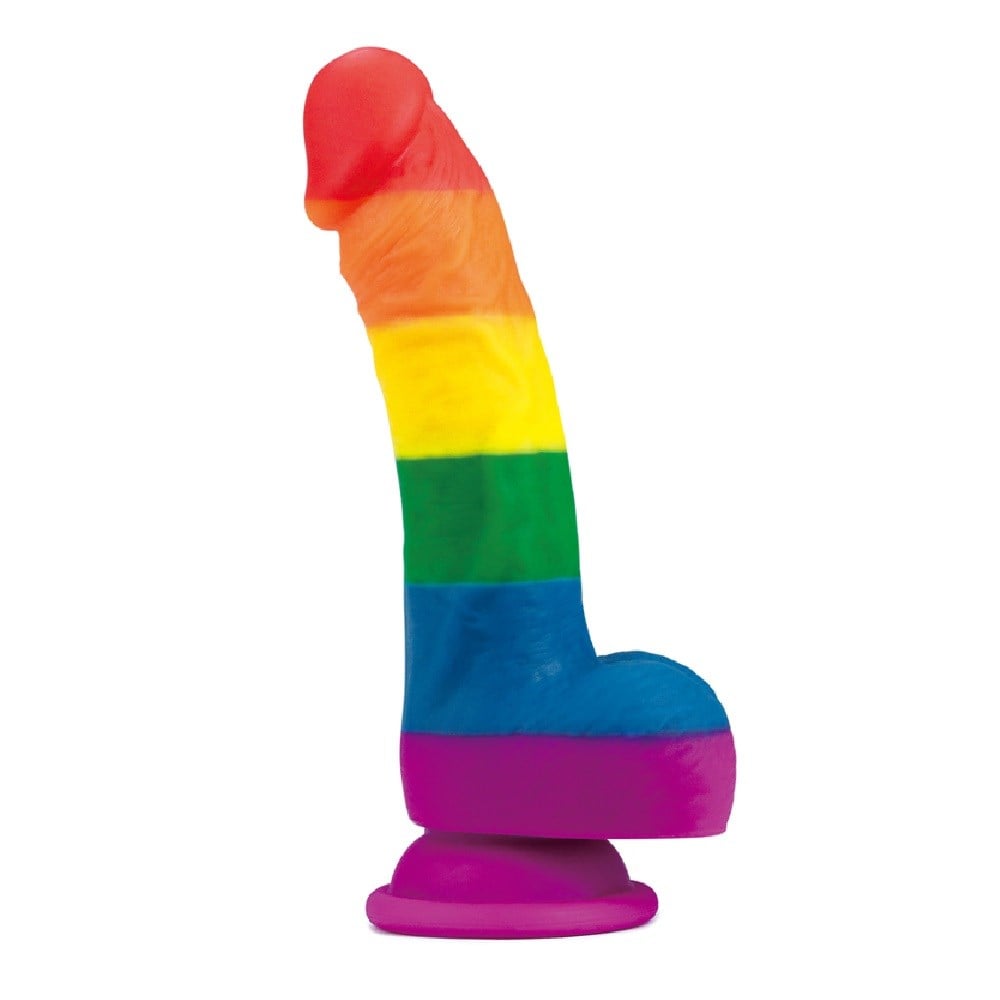 Gökkuşağı Renkli 20 cm Vantuzlu Dildo Penis Gökkuşağı Renkli 20 cm Vantuzlu Dildo Penis