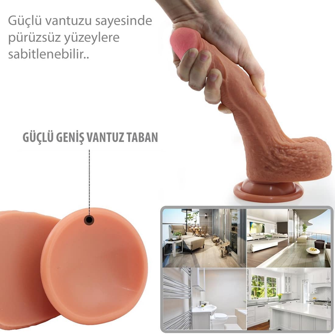 Realistik-Doku-28-cm-Titresimsiz-Kalin-Dildo-Penis-7236-1