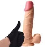 Realistik-Doku-40-cm-Titresimsiz-Damarli-Buyuk-Dildo-Penis