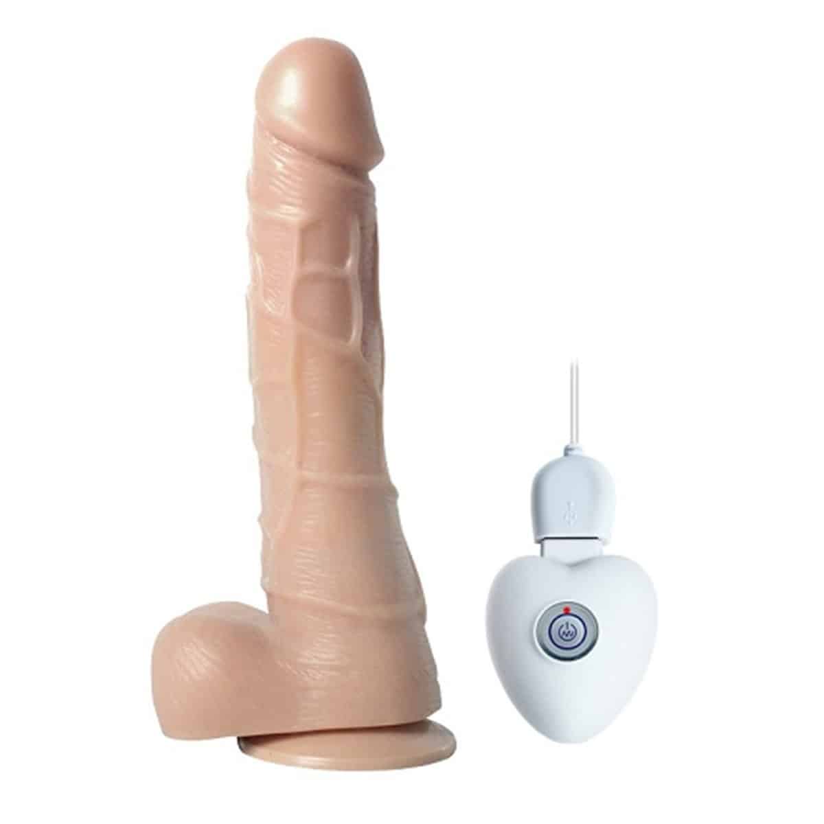 gercek-doku-oynar-basli-20-cm-sarjli-vantuzlu-vibrator Gerçek Doku Oynar Başlı 20 cm Şarjlı Vantuzlu Vibratör