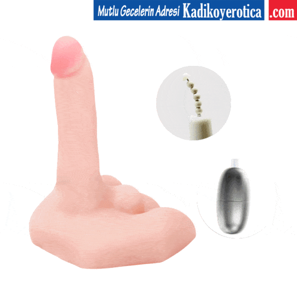 Çift Yönlü Mastürbatör Vibratör Penis