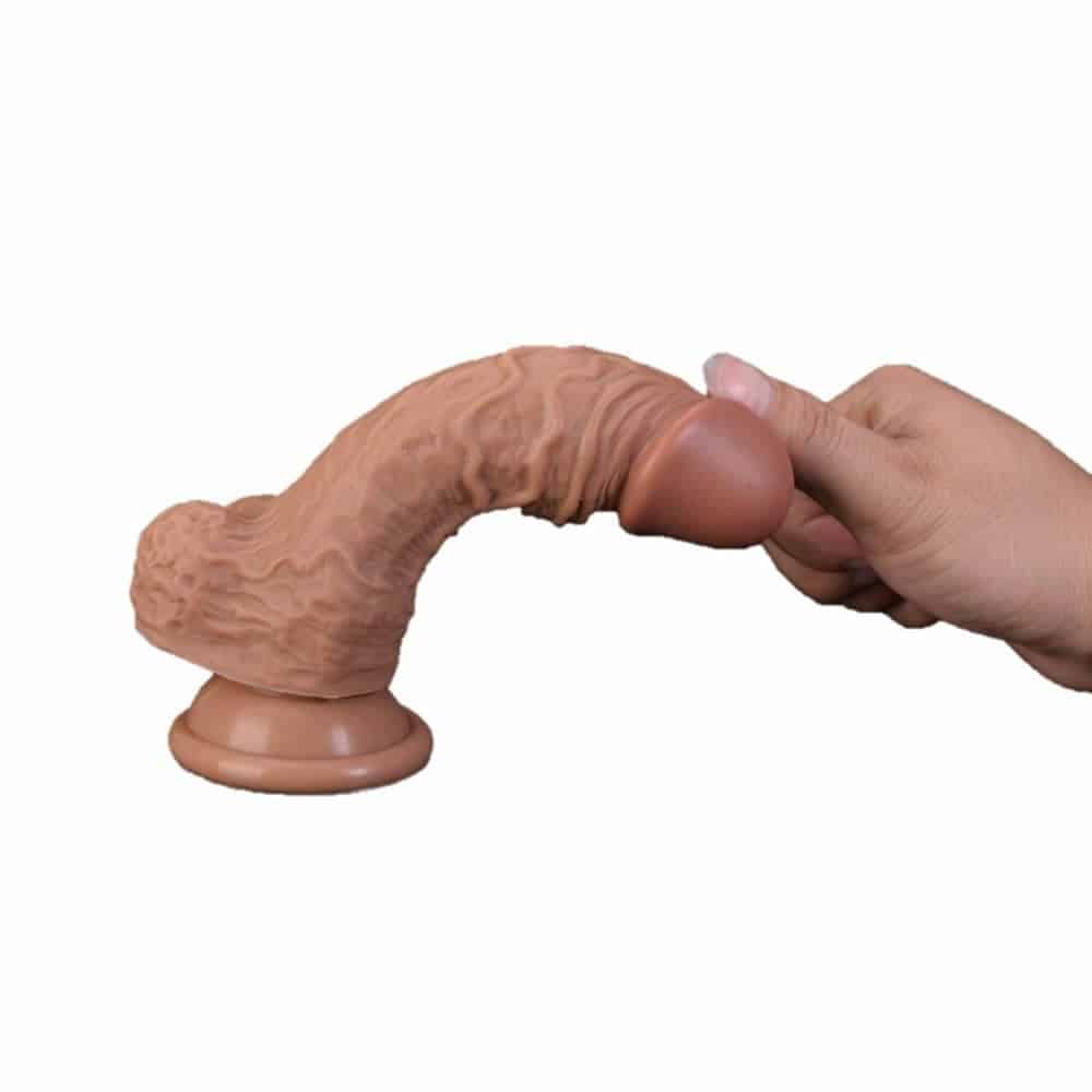 realistik-17-cm-vantuzlu-melez-dildo-penis-4