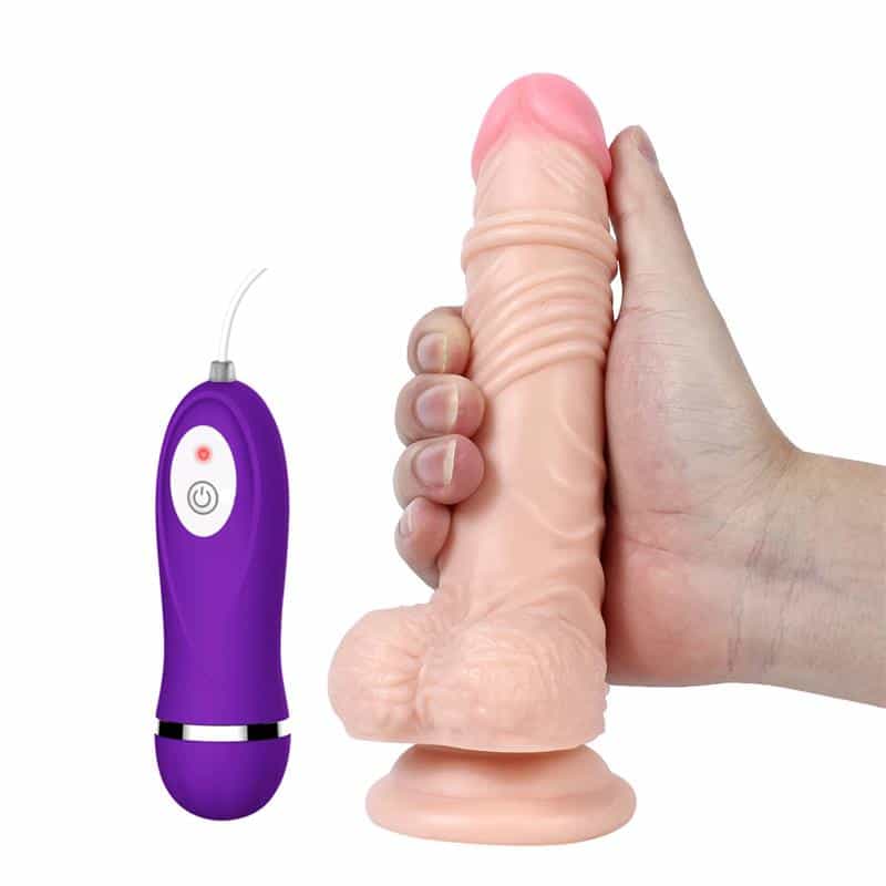 ten-rengi-kumandali-19-cm-esnek-vantuzlu-vibrator-penis-2
