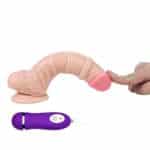 ten-rengi-kumandali-19-cm-esnek-vantuzlu-vibrator-penis