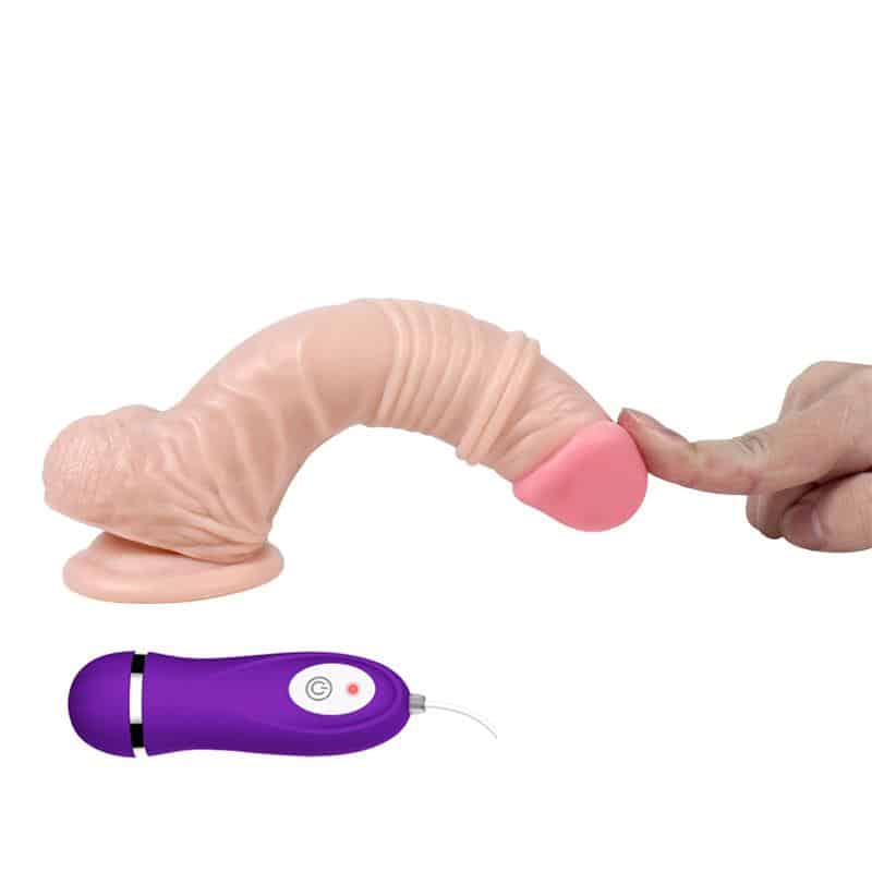 ten-rengi-kumandali-19-cm-esnek-vantuzlu-vibrator-penis-4
