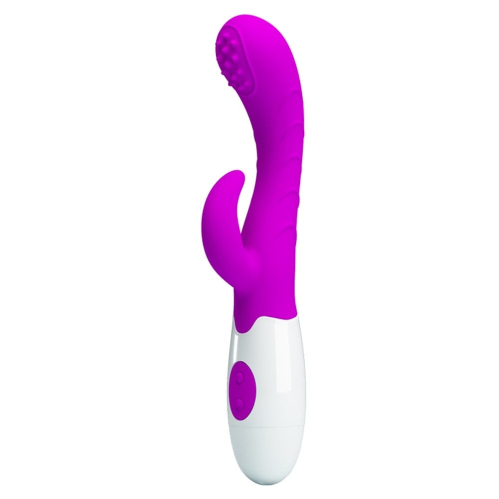 hareketli-g-spot-basli-klitoris-uyarici-rabbit-vibrator Hareketli G-Spot Başlı Klitoris Uyarıcı Rabbit Vibratör