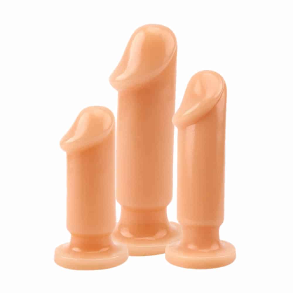 penis-basli-silikon-anal-plug-baslangic-seti Penis Başlı Silikon Anal Plug Başlangıç Seti
