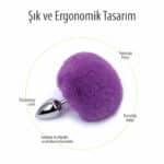 tavsan-kuyruklu-paslanmaz-celik-anal-plug-mor