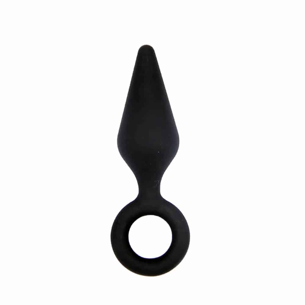 tutma-halkali-yumusak-silikon-anal-plug Tutma Halkalı Yumuşak Silikon Anal Plug