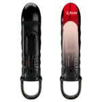 klitoris-uyaricili-uzatmali-siyah-titresimli-penis-kilifi