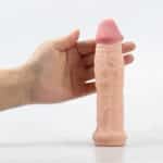 realistik-damarli-16-cm-uzatmali-penis-kilifi