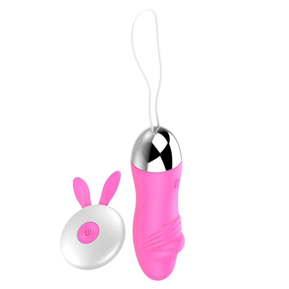 Sprouting-Rabbit-Dildo-Wireless-Egg-10 Uzaktan Kumandalı Titreşimli ipli Mini Vibratör