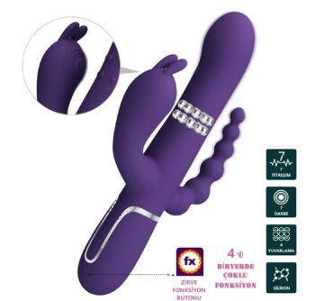 Çok Yönlü Oynar Gövdeli Rabbit Tavşan Vibratör