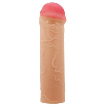 Gerçekçi Doku 2.5 cm Uzatmalı Premium Penis Kılıfı